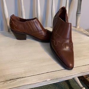 RSVP leather booties